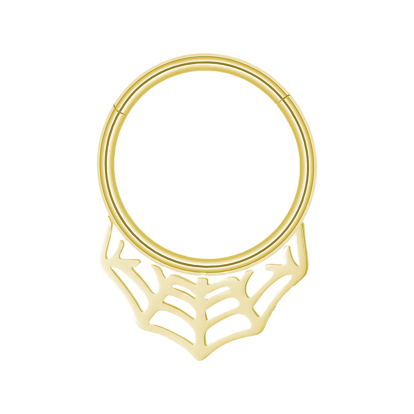 Septum - Spiderweb Clicker (16G) (Surgical Steel) - Wolf Moon