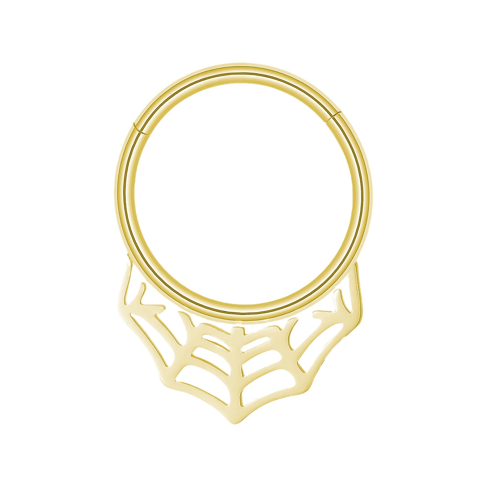 Septum - Spiderweb Clicker (16G) (Surgical Steel) - Wolf Moon