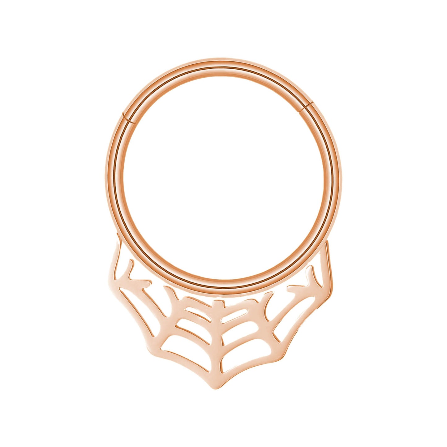 Septum - Spiderweb Clicker (16G) (Surgical Steel) - Wolf Moon