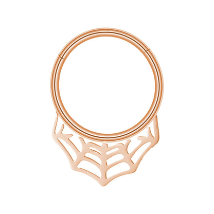 Septum - Spiderweb Clicker (16G) (Surgical Steel) - Wolf Moon