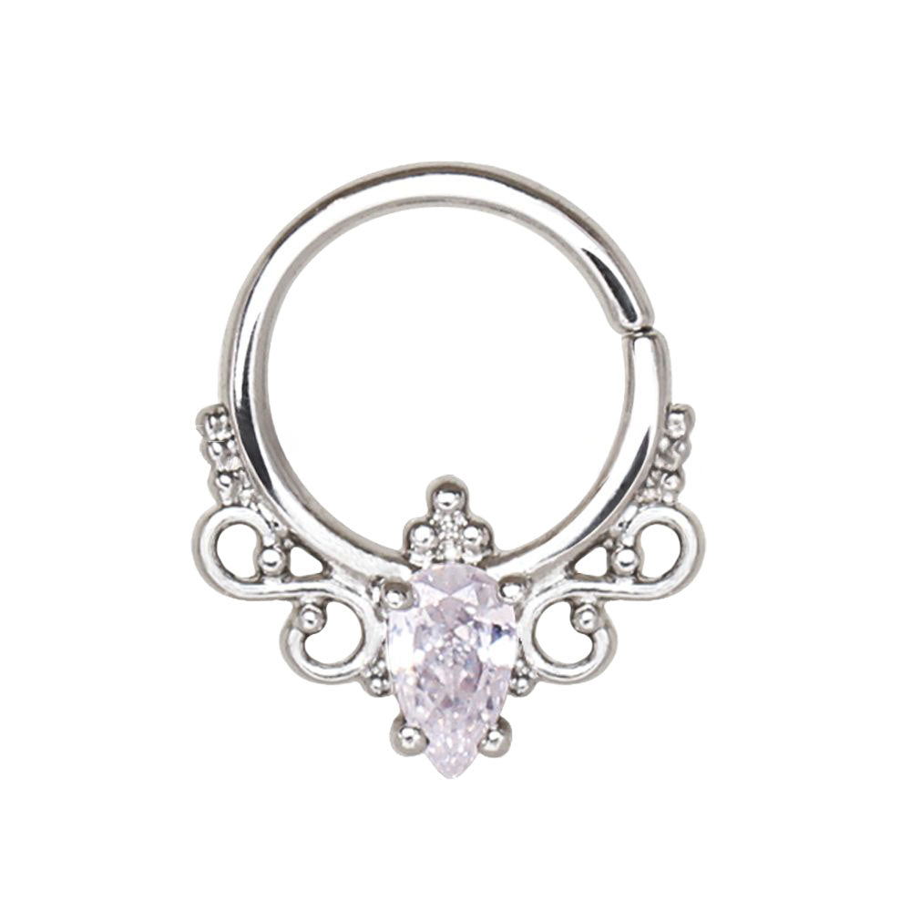 Septum - Crown Jewel (316L Stainless Steel) - Wolf Moon