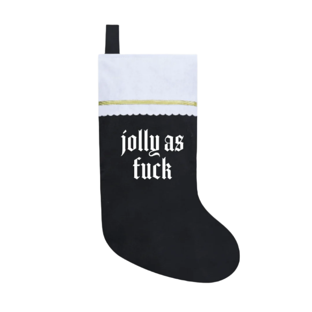 Christmas Stocking - Jolly As F - Wolf Moon