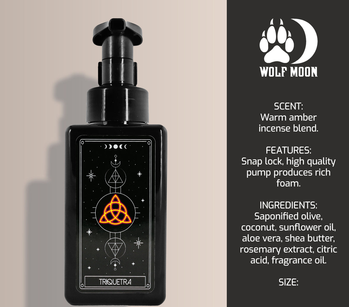 Tarot Soap - Triquetra - Wolf Moon