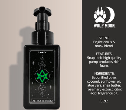 Tarot Soap - Unicursal Hexagram - Wolf Moon